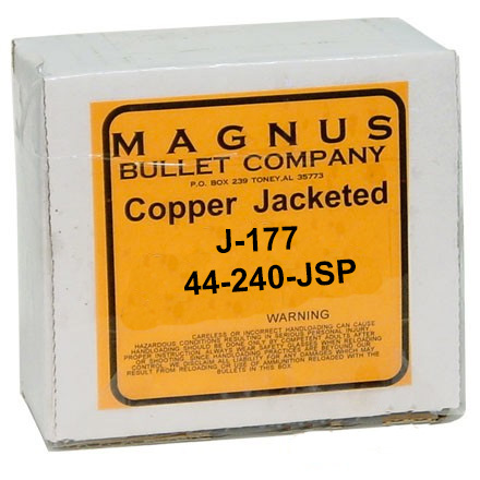 44 Caliber .429 Diameter 240 Grain Jacketed Soft Point 250 Count
