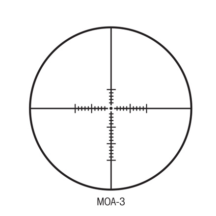 S-TAC 30mm 3-16x42 Side Focus With MOA Reticle Matte Finish