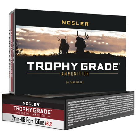 Nosler Trophy Grade 7mm-08 Remington 150 Grain AccuBond Long Range 20 Rounds