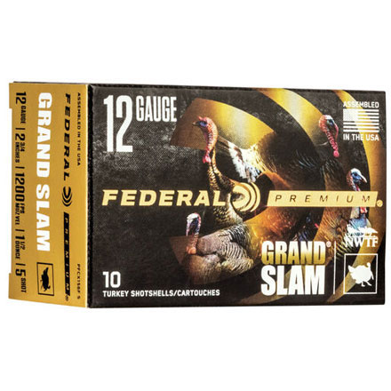 Federal Grand Slam 12 Gauge 2-3/4" 1-1/2oz #5 Copper Plated Lead Shot 10 Rounds