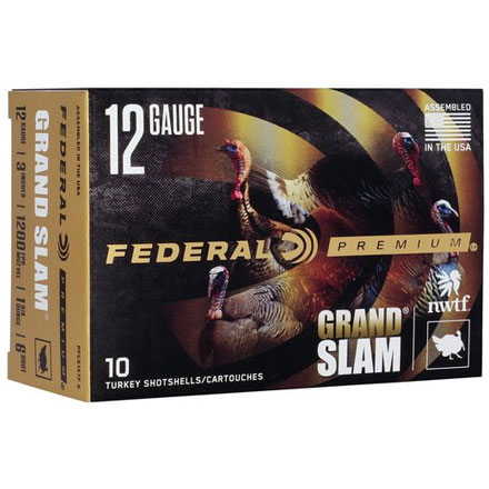 Federal Grand Slam 12 Gauge 3" 1-3/4oz #6 Copper Plated Lead Shot 10 Rounds