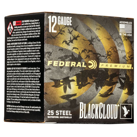 Federal Black Cloud 12 Gauge 3-1/2" 1-1/2oz #3 Steel Shot 25 Rounds