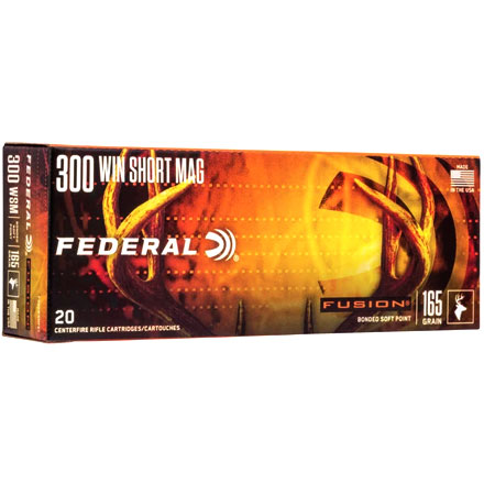 300 Winchester Short Mag (WSM) 165 Grain Fusion 20 Rounds