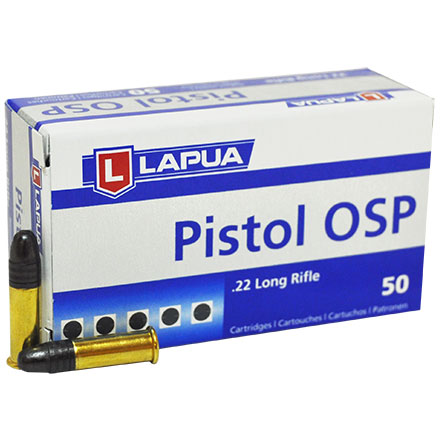 Lapua Pistol OSP 22 LR 40 Grain Lead Round Nose 50 Round Box