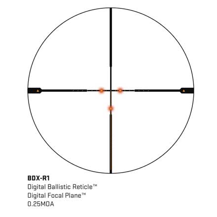 Sierra3BDX 3.5-10x42mm 30mm SFP BDX-R1 Digital Ballistic Reticle 0.25 MOA Black Rifle Scope