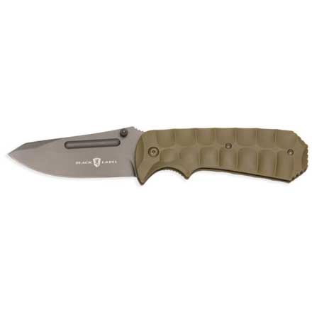 Black Label Unleashed Assisted Opening Folding Modified Drop Point 3-1/4