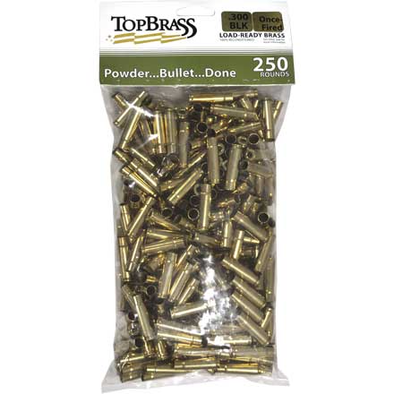 300 Blackout Premium Converted / Reconditioned Unprimed Rifle Brass 250 Count