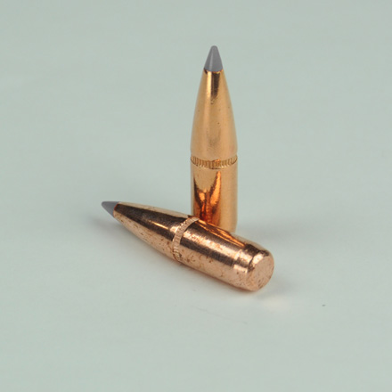 270 Caliber .277 Diameter 130 Grain Poly Tipped Boat Tail With Cannelure 100 Count (Blemished)